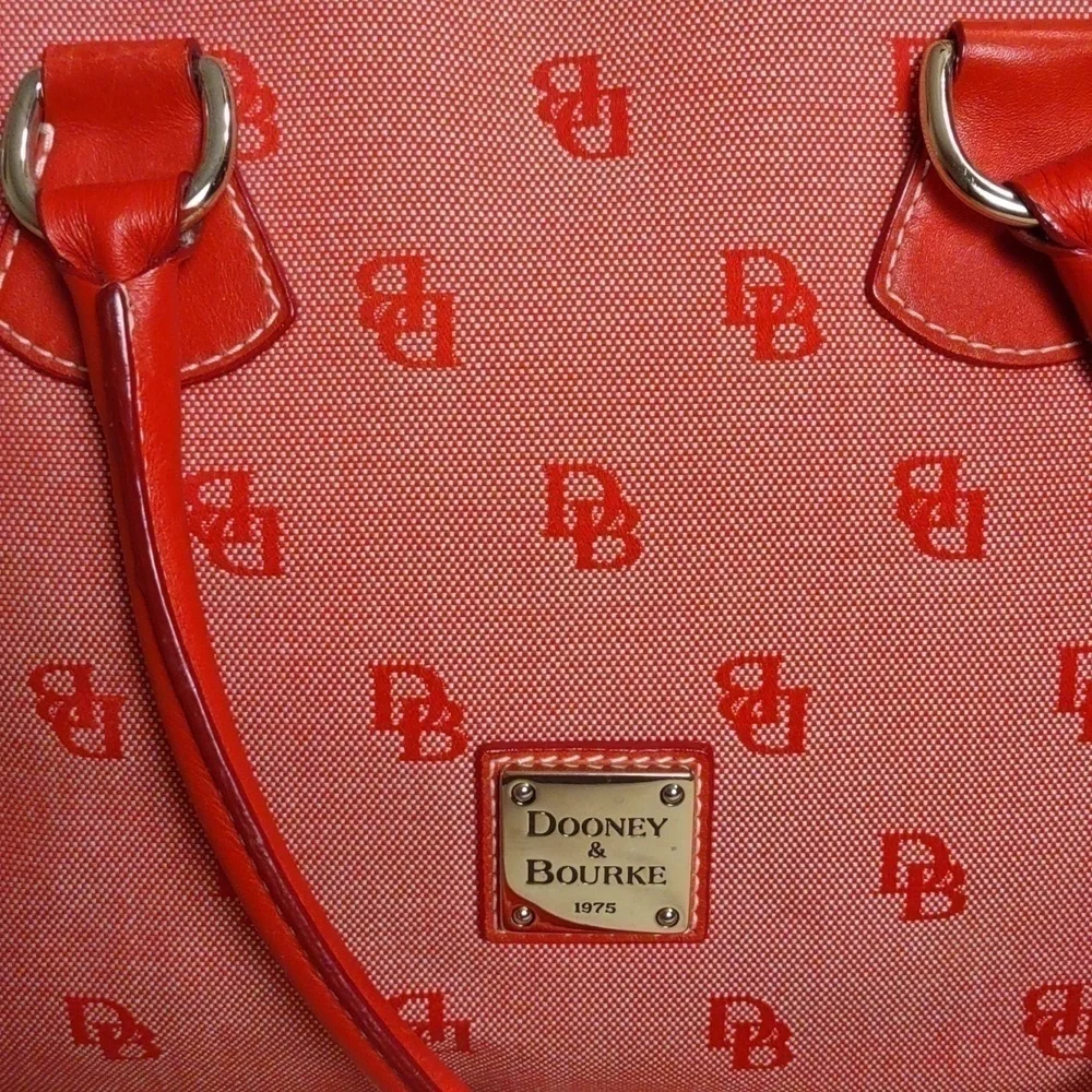 Dooney & Bourke Red Domed Zip Zip Satchel